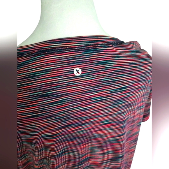 Xersion Women's V-Neck Short Sleeve Polyester Semi Fit Short Sleeve Size XL - Picture 6 of 8